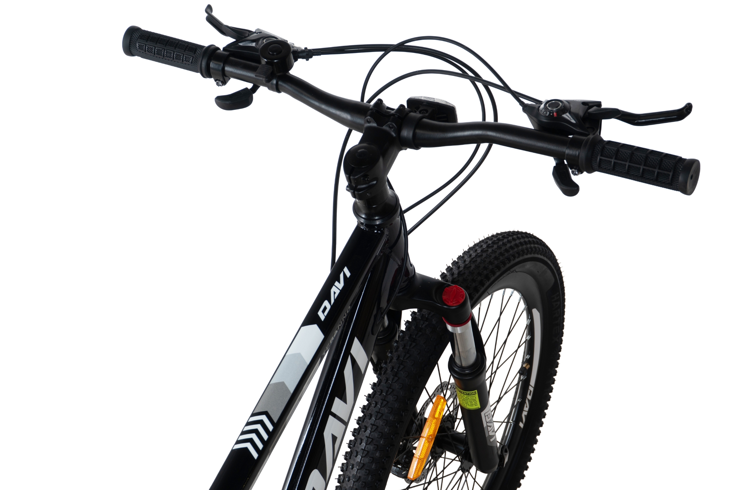 bicicleta copii davi terrano 24", 130 160 cm, 21 viteze, negru/alb