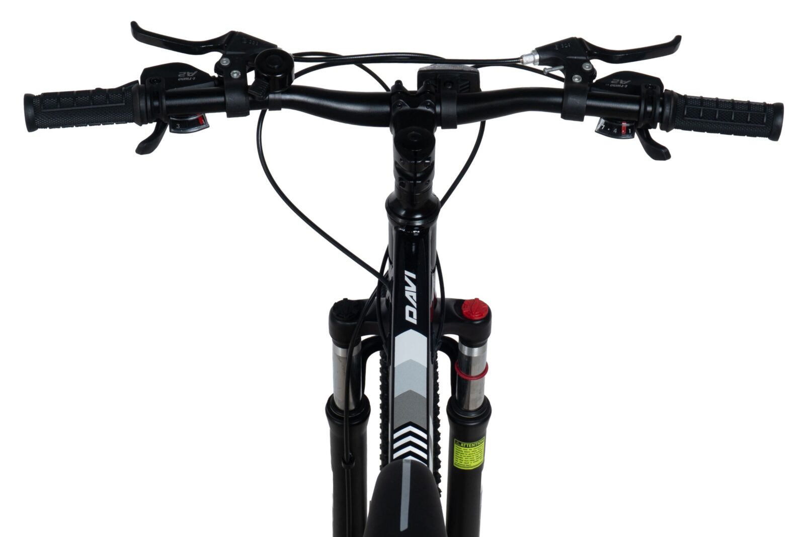 bicicleta mtb davi terrano 26", 145 170 cm, 21 viteze, negru/alb