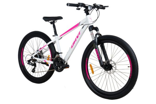 davi bella aluminijski mtb bicikl, 27,5", 160 185 cm, 21 brzina, ružičasta/bijela (copy)