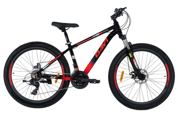 davi montaro aluminijski mtb bicikl, 26", 145 170 cm, 21 brzina, crvena/crna (copy)
