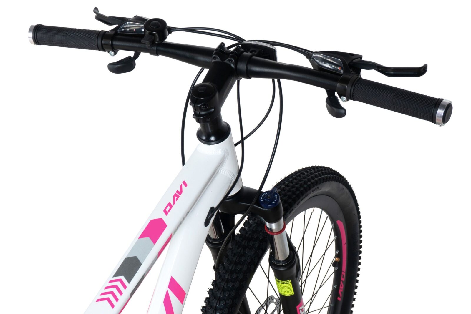davi bella aluminijski mtb bicikl, 27,5", 160 185 cm, 21 brzina, bijela/ružičasta (copy)