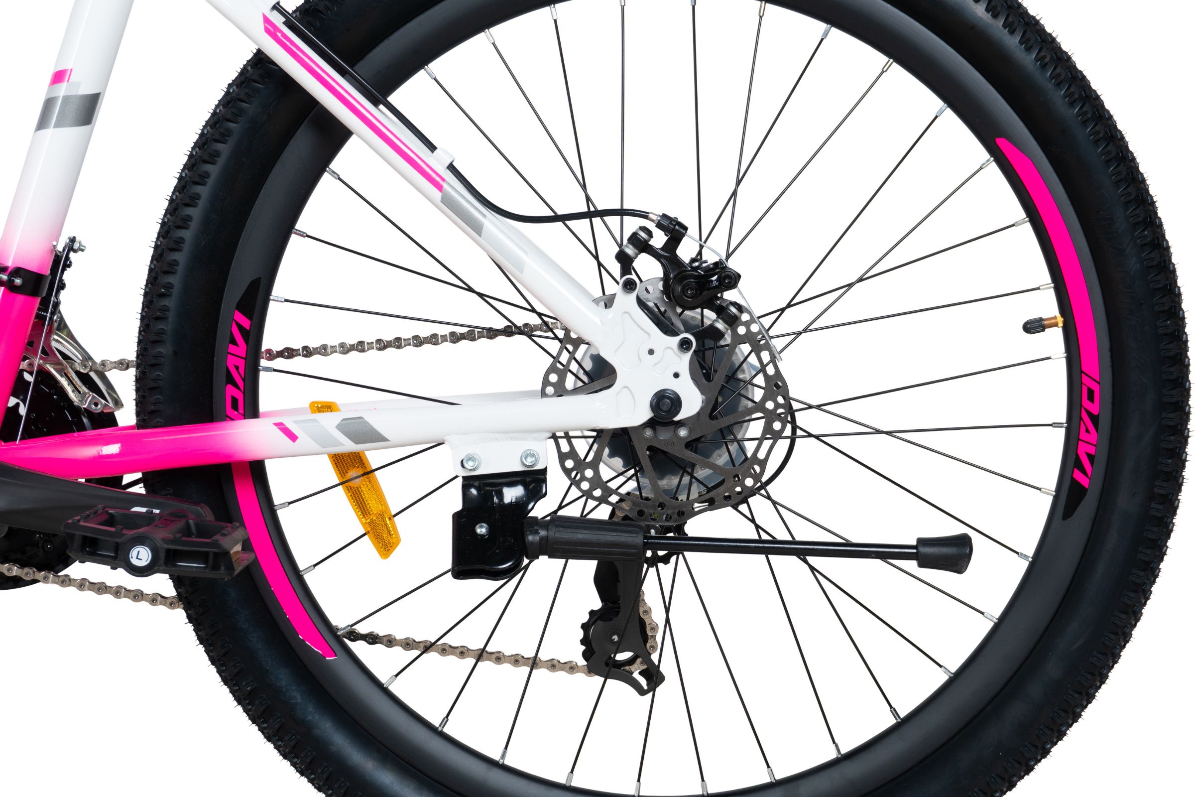 davi bella aluminijski mtb bicikl, 27,5", 160 185 cm, 21 brzina, bijela/ružičasta (copy)