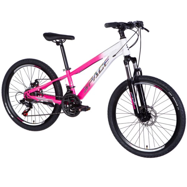 dječji bicikl mars 24", 130 160 cm, 21 brzina, bijela/ružičasta