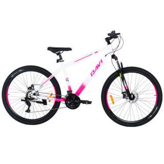 Davi Bonita MTB bicikl, 27,5", 160-185 cm, 21 brzina, Bijela/Ružičasta
