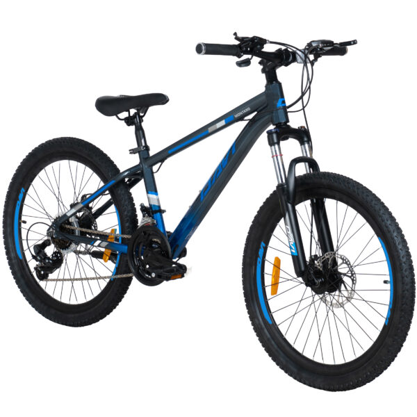 dječji bicikl davi montaro aluminij, 24", 130 160 cm, 21 brzina, siva/plava