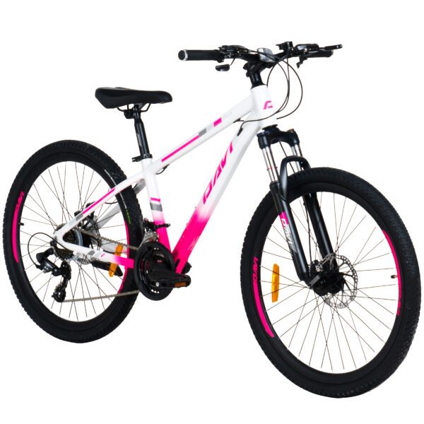 davi bella aluminijski mtb bicikl, 26", 145 170 cm, 21 brzina, ružičasta/bijela
