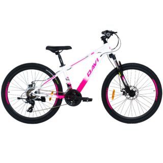 Davi Bella aluminijski MTB bicikl, 26", 145-170 cm, 21 brzina, Ružičasta/Bijela