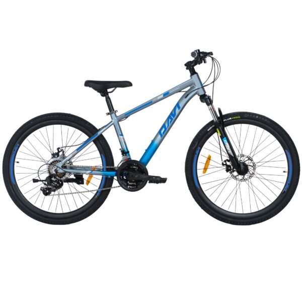 davi montaro aluminijski mtb bicikl, 26", 145 170 cm, 21 brzina, siva/plava