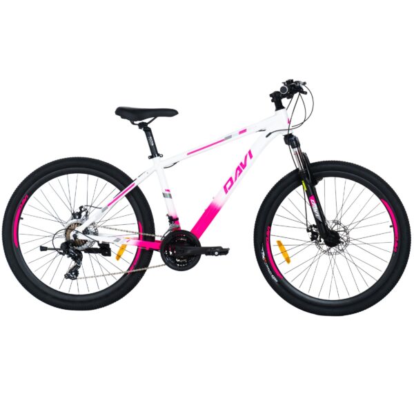 davi bella aluminijski mtb bicikl, 27,5", 160 185 cm, 21 brzina, ružičasta/bijela