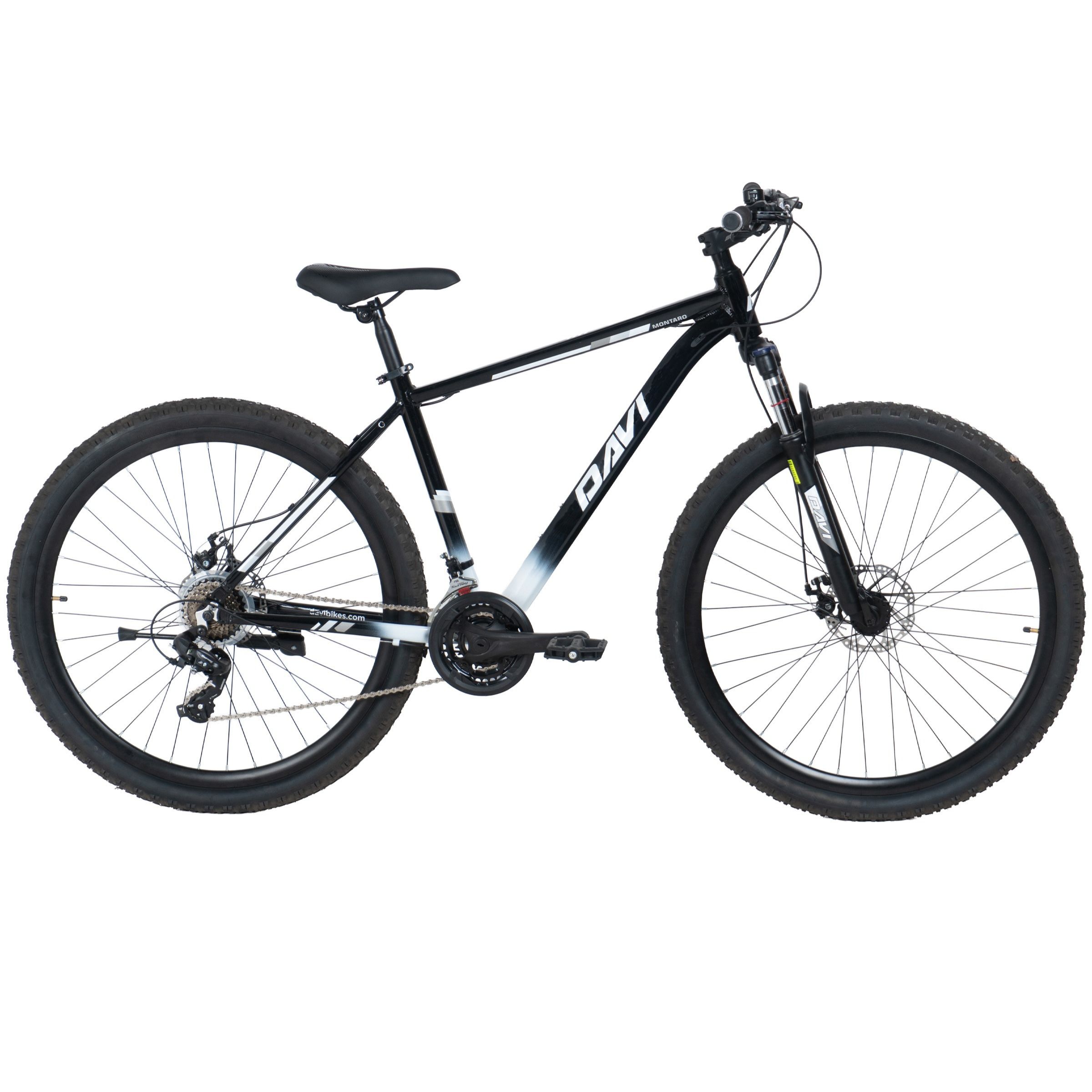 Davi Montaro aluminijski MTB bicikl, 29", 170-195 cm, 21 brzina, Crno/Bijela