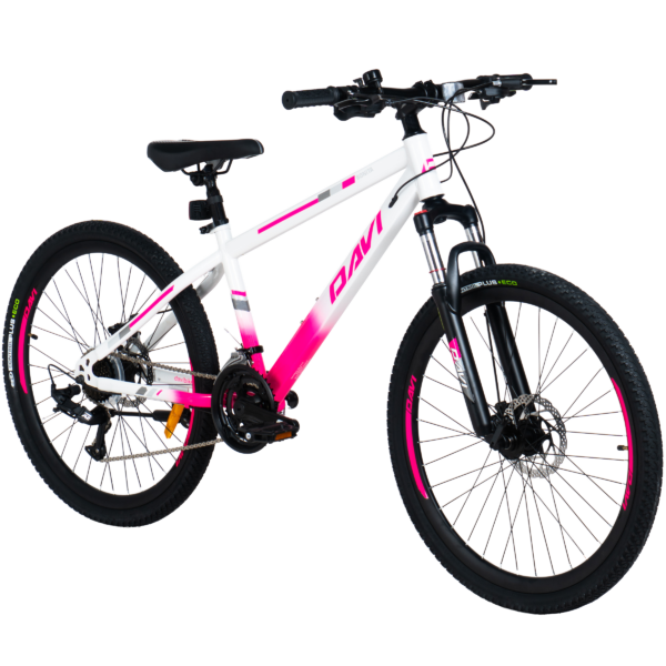 davi bonita mtb bicikl, 26, 145 170 cm, 21 brzina, ružičasta/bijela