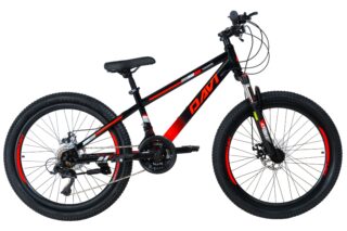 Dječji bicikl Davi Terrano 24", 130-160 cm, 21 brzina, Crvena/Crno - Outlet