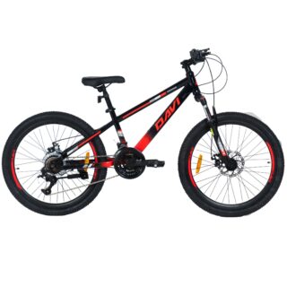 Dječji bicikl Davi Terrano 24", 130-160 cm, 21 brzina, Crvena/Crno