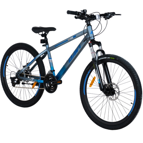 davi terrano mtb bicikl, 26", 145 170 cm, 21 brzina, siva/plava