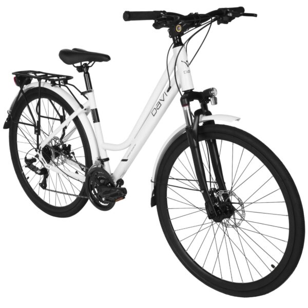 trekking bicikl davi adventuro 28", 160 185 cm, 21 brzina, alb