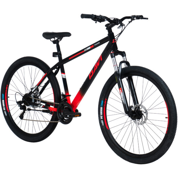davi terrano mtb bicikl, 29", 170 195 cm, 21 brzina, crno/crvena