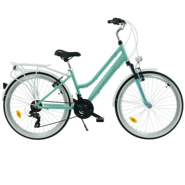 kands aurelia, aluminij, 26", 140 160 cm, 18 brzina, zelena