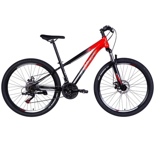 mtb bicikl mars 26", 145 170 cm, 21 brzina, crvena/crna