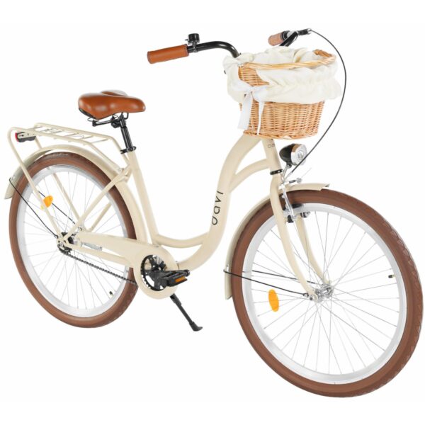 gradski bicikl davi lila 26", 155 180 cm, 1 brzina, kremasto