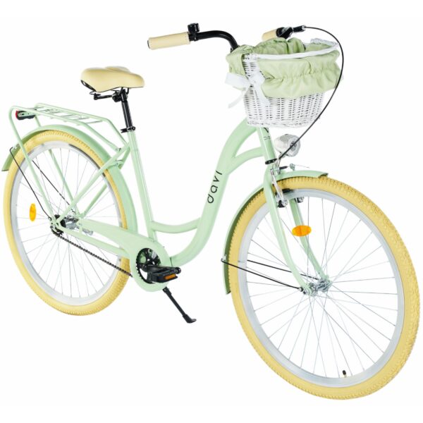Ženski bicikl davi lila 28", 160 185 cm, 1 brzina, zelena/kremasto