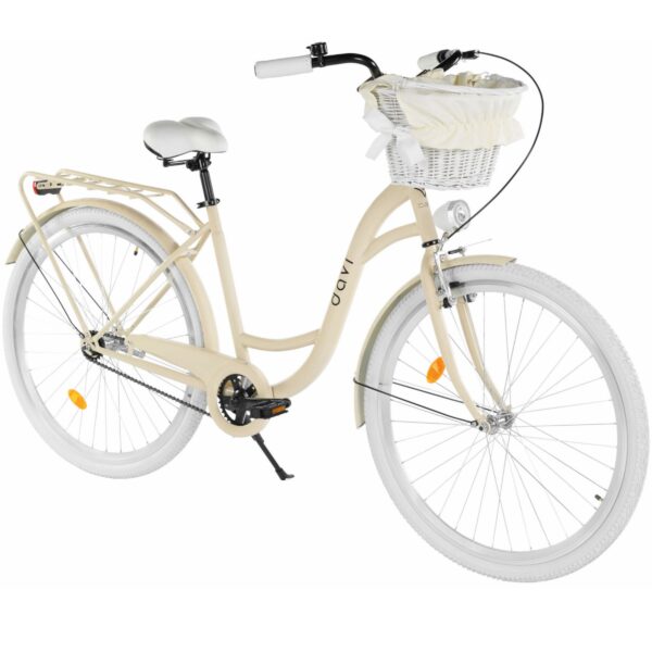 Ženski bicikl davi lila 28", 160 185 cm, 1 brzina, kremasto/bijela