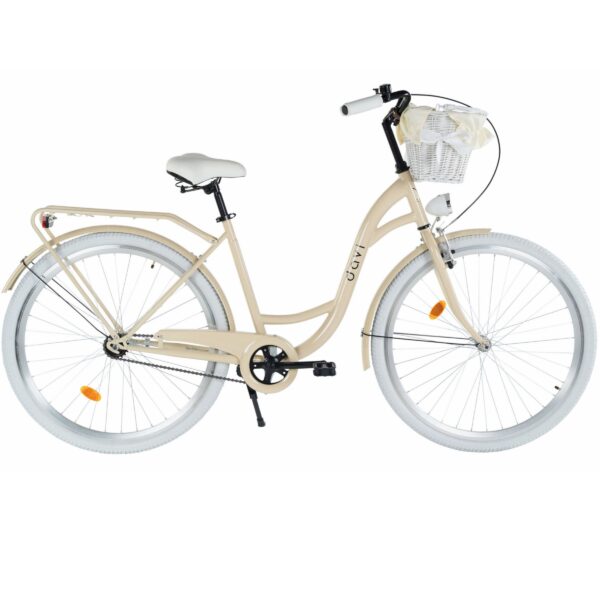 Ženski bicikl davi lila 28", 160 185 cm, 1 brzina, kremasto/bijela