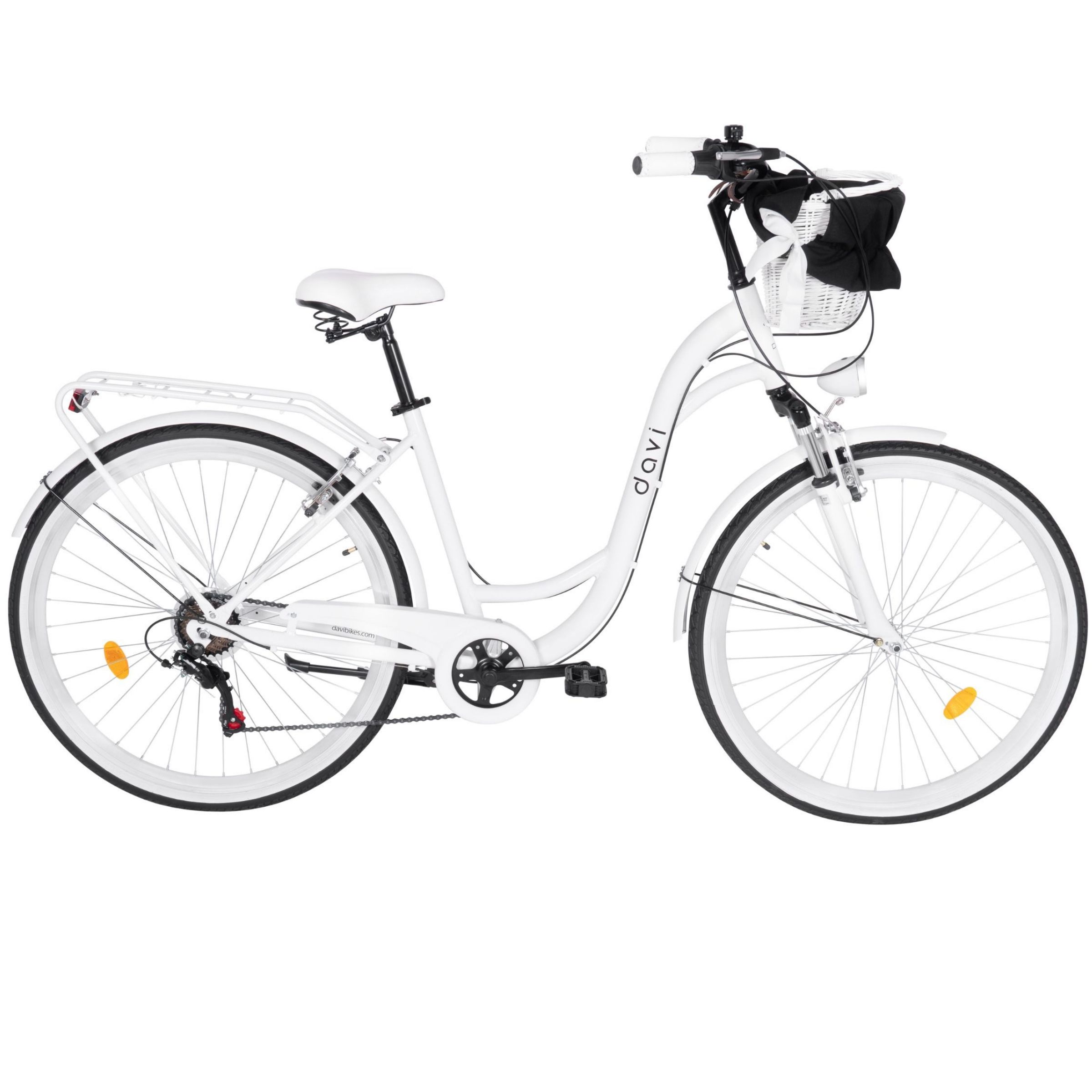 Ženski bicikl davi maria aluminij 28", 160 185 cm, 7 brzina, bijela