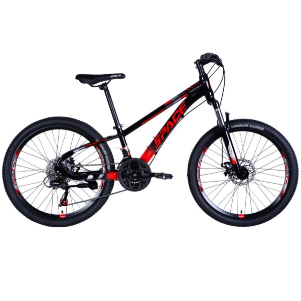 dječji bicikl mercury aluminij, 24", 130 160 cm, 21 brzina, crvena/crna