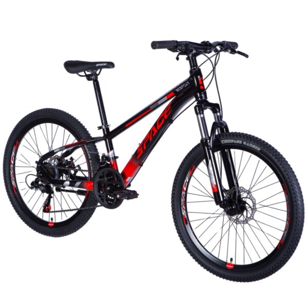dječji bicikl mercury aluminij, 24", 130 160 cm, 21 brzina, crvena/crna