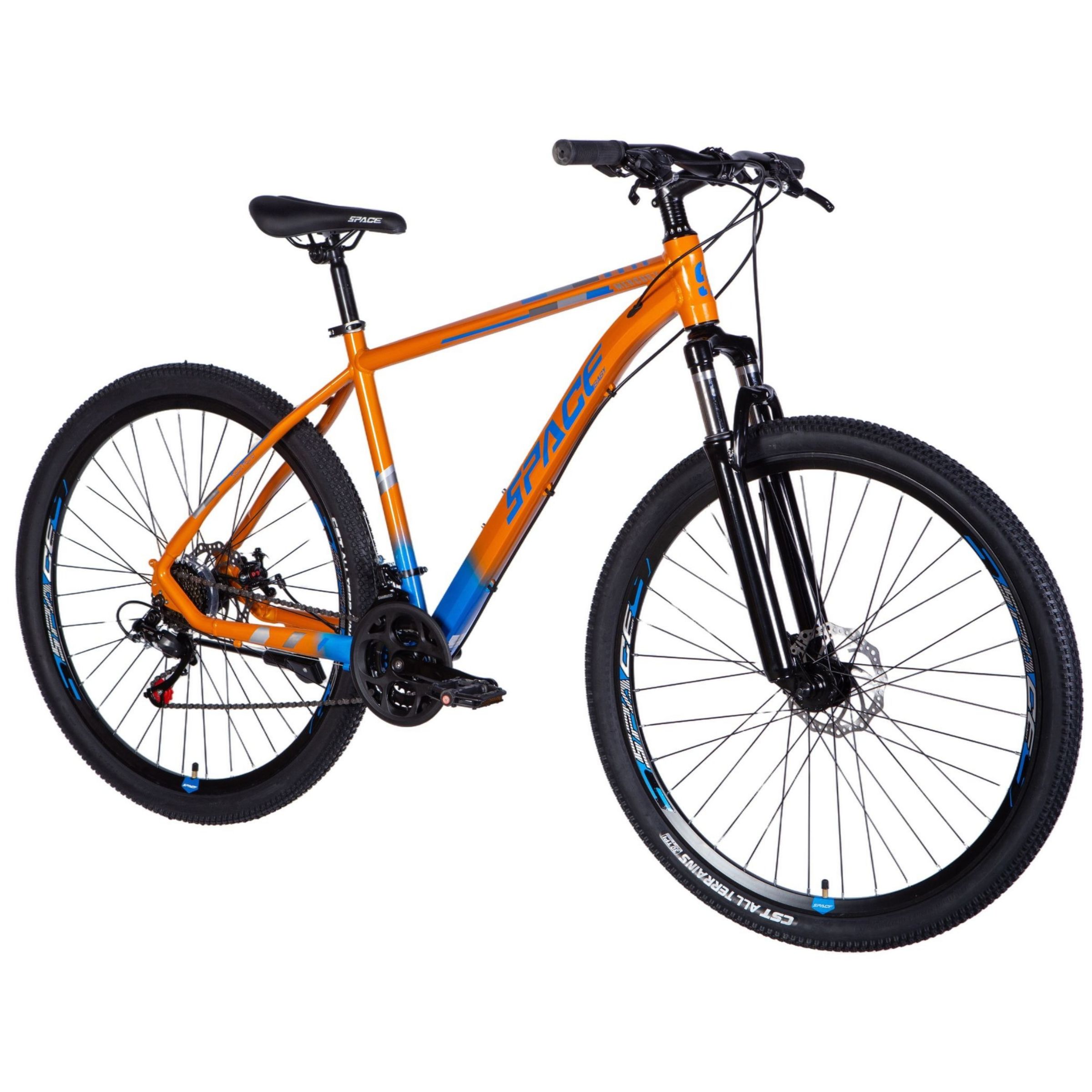 mtb bicikl mercury aluminij, 29", 180 210 cm, 21 brzina, narančasto/plava