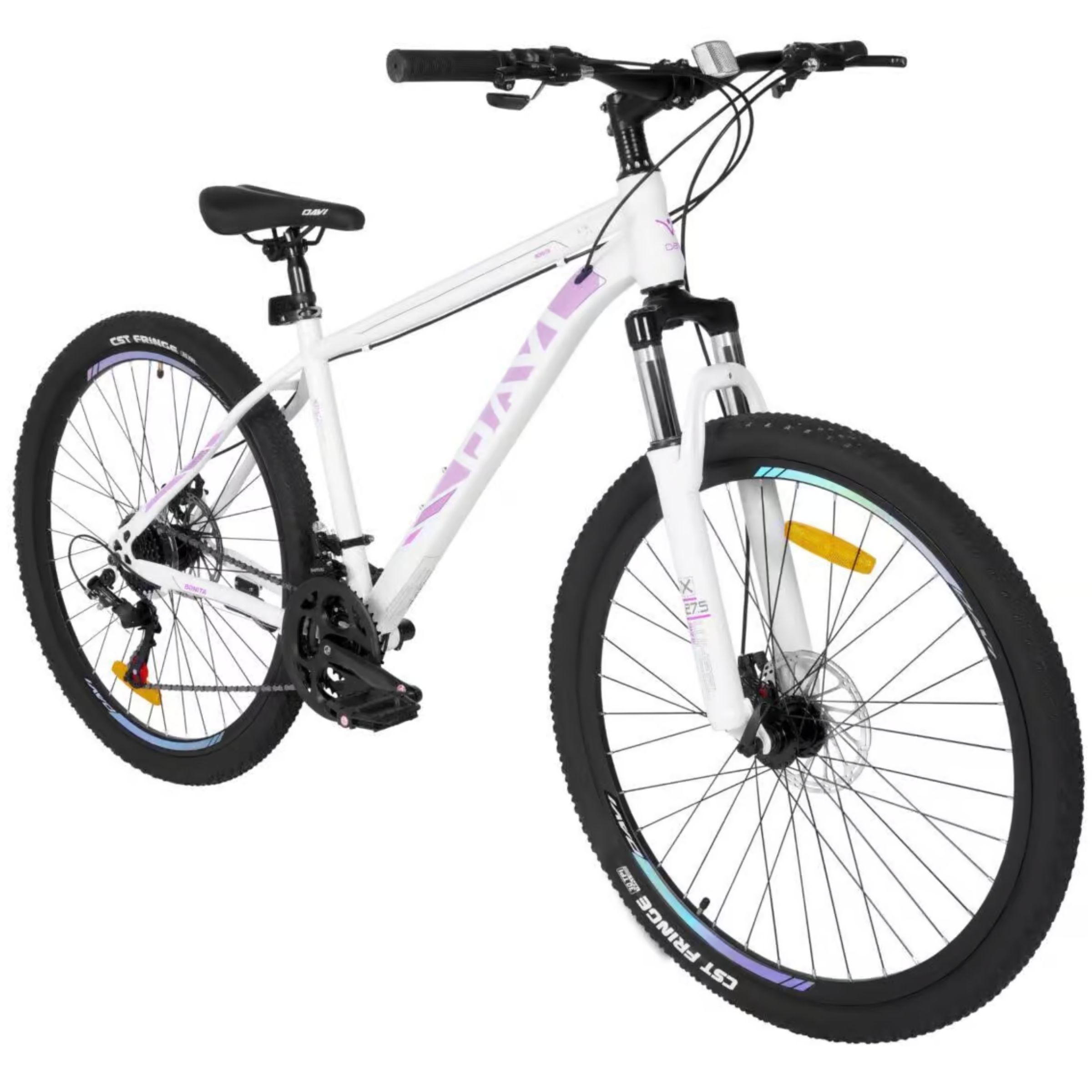 davi bonita mtb bicikl, 27,5", 160 185 cm, 21 brzina, bijela