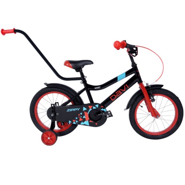 dječji bicikl davi zippy 16", 95 110 cm, 1 brzina, crno
