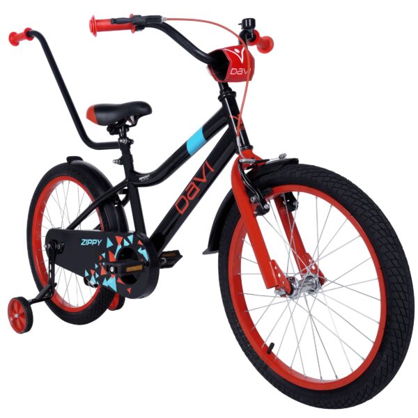 dječji bicikl davi zippy 20", 110 130 cm, 1 brzina, crno
