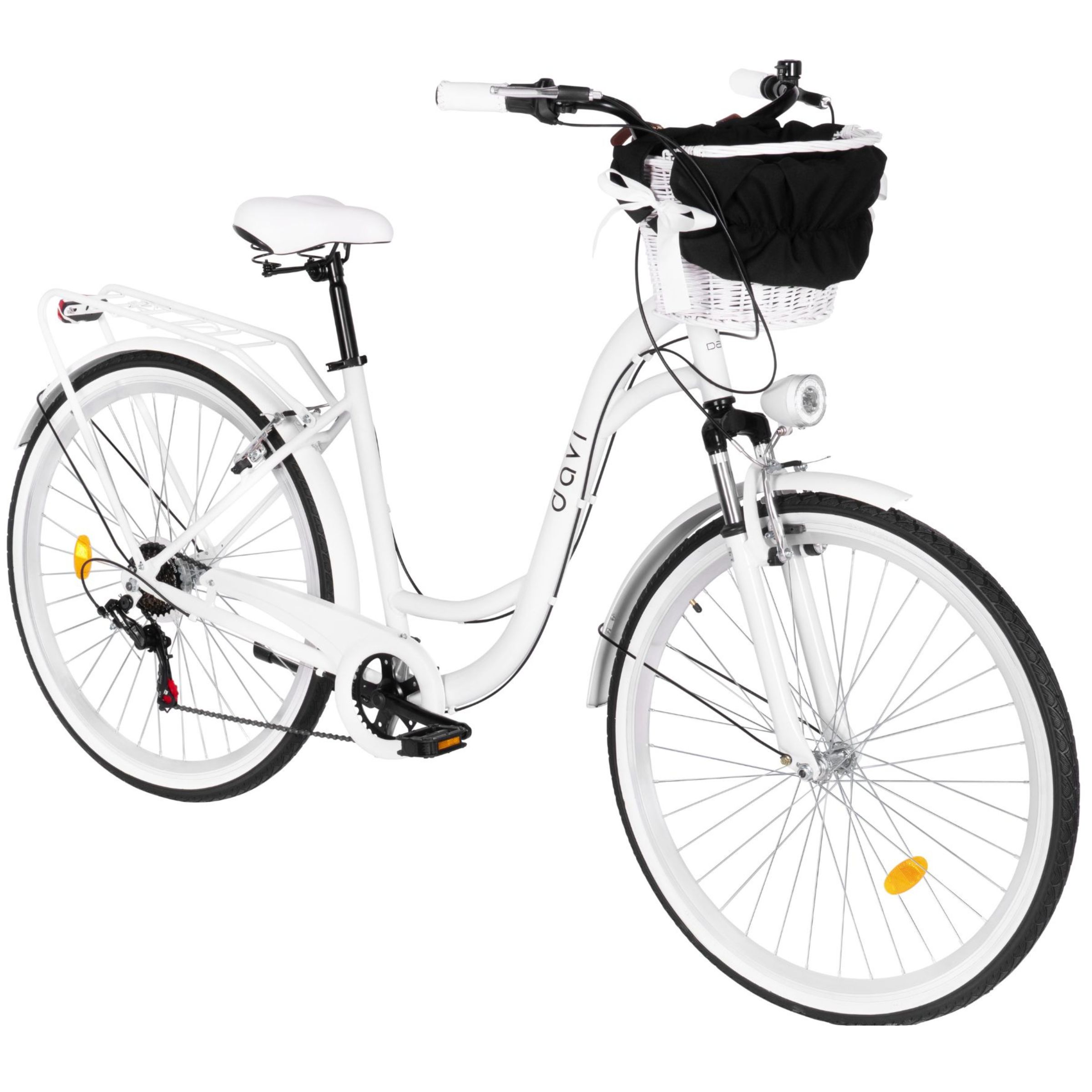 Ženski bicikl davi maria aluminij 28", 160 185 cm, 7 brzina, bijela